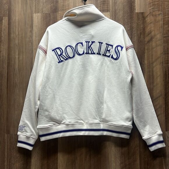 ROCKIES QUARTER ZIP WITH BASEBALL STITCH - Picture 6 of 11